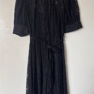 Calvin Klein Black Long Sleeve Dress